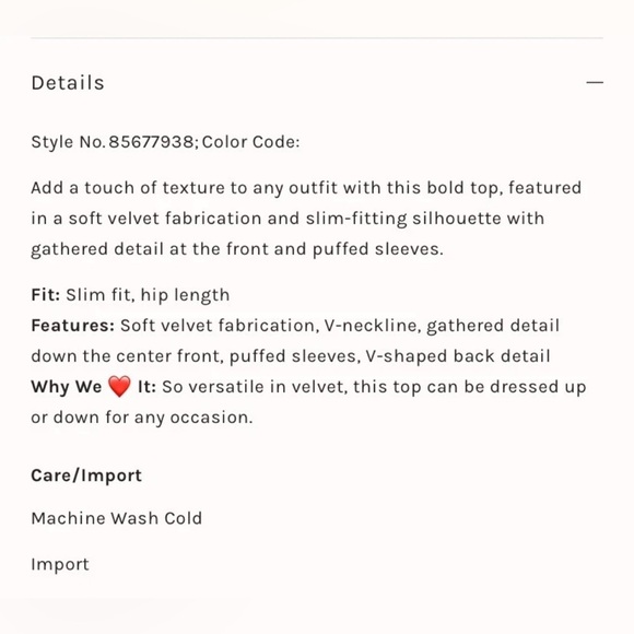 Free People•Cupcake top•Velvet Ruched Puff Sleeve V-Neck•sz L - Picture 12 of 14